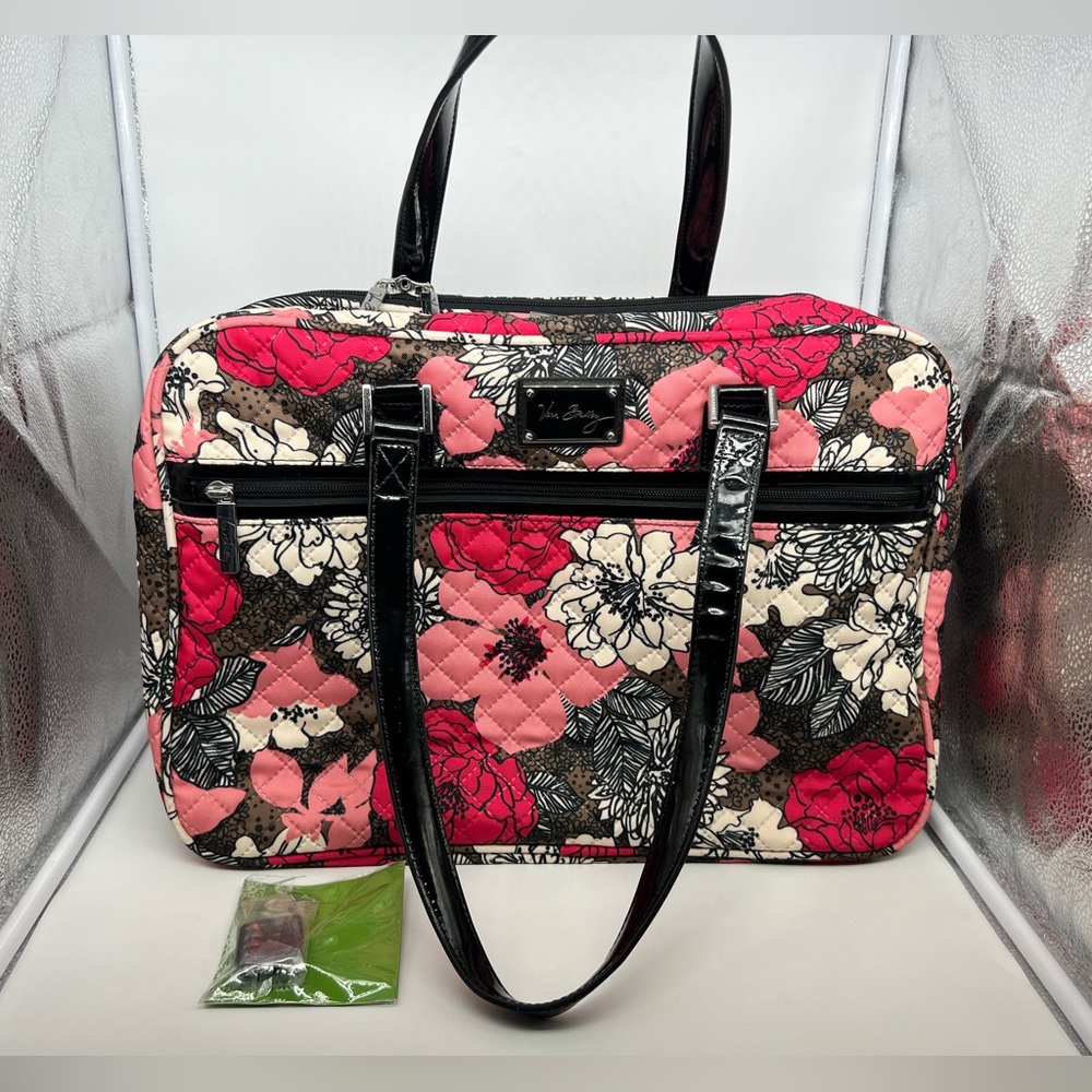 NEW VERA BRADLEY Mocha Rouge Grand Traveler Companion Attache Overnight Travel